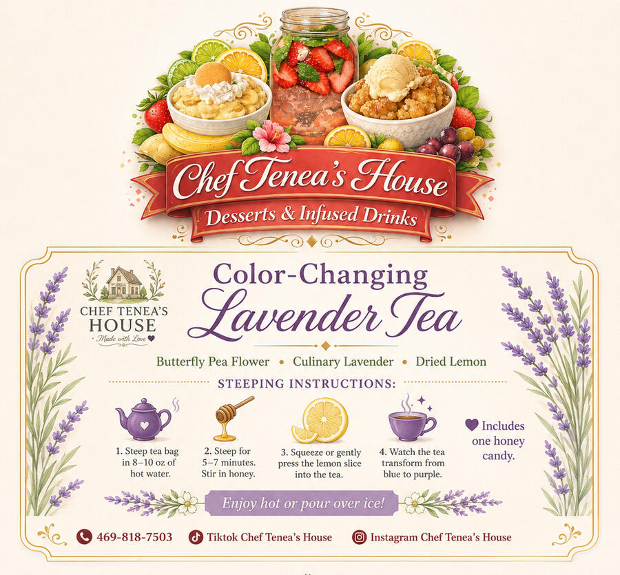 Take home infusion directions Follow and order now!!